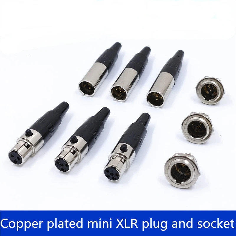 

Мини XLR 3 4 5 Pin штекер/гнездо Аудио Микрофон адаптеры с втулка шасси крепление мини XLR разъем 3 Pin для Pro микрофонов
