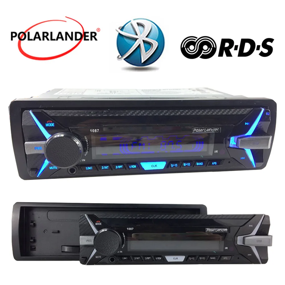 

Car Multimedia MP3 Player 1 Din 3.5 Inch 12V In-dash RDS+ Bluetooth Aux-In Detachable Panel Stereo Receiver Audio FM AM TF/USB