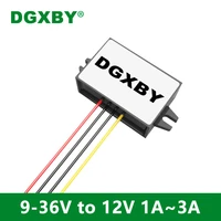 dgxby dc voltage regulator 12v24v to 12 1v 1a 2a 3a power conversion module 9 36v to 12v buck boost ce rohs certification