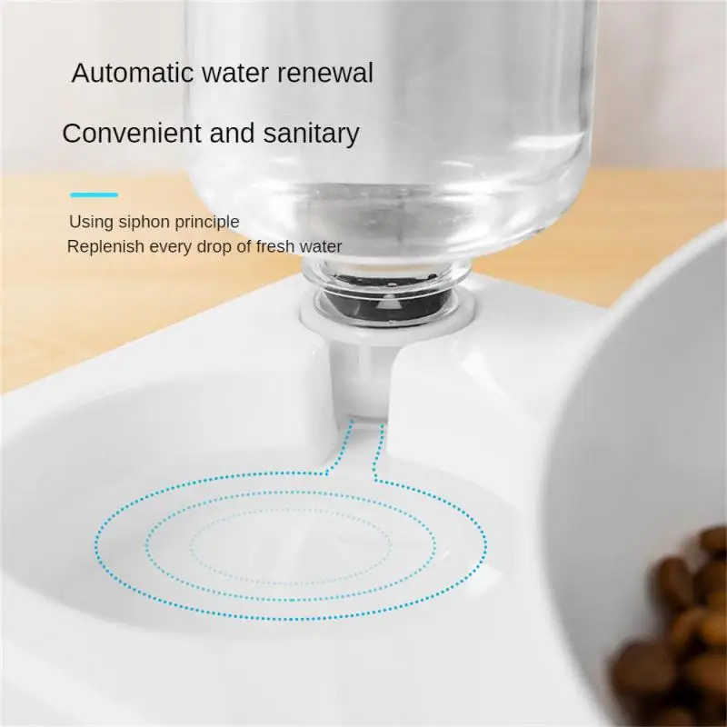 

Small Feeding Bowl Double Bowl Medium-sized Dogs And Cats Pet Bowl Automatic Refilling Pet Drinking Pet Cat Bowl