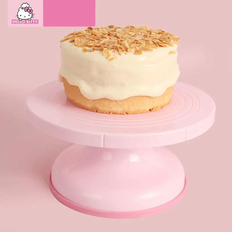 

Sanriod Anime Hobby Kids Learning Cooking Baking Series Kitty 7-9 Inch Birthday Cake Anti-Slip Turntable Decorating Turntable