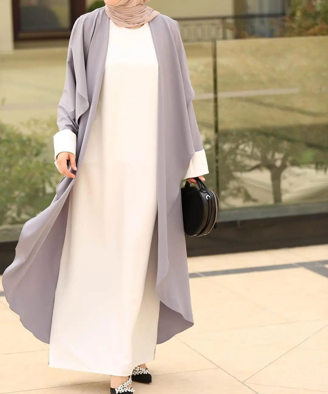 

Women Abaya Fake Two Ramadan Islamic Clothing Kaftan Caftan Marocain Vestido Long Robe Femme Musulmane Abayat Hijab Muslim Dress