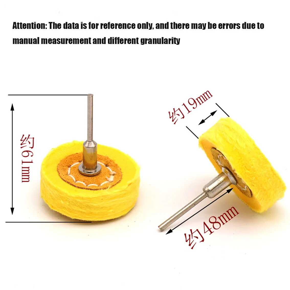 

1 шт., шлифовальная шлифовальная головка из шерстяного фетра, абразивный полировальный круг, хвостовик 2,35/3 мм, полировка хлопковой нити, мини-кисть, головка для удаления проволоки