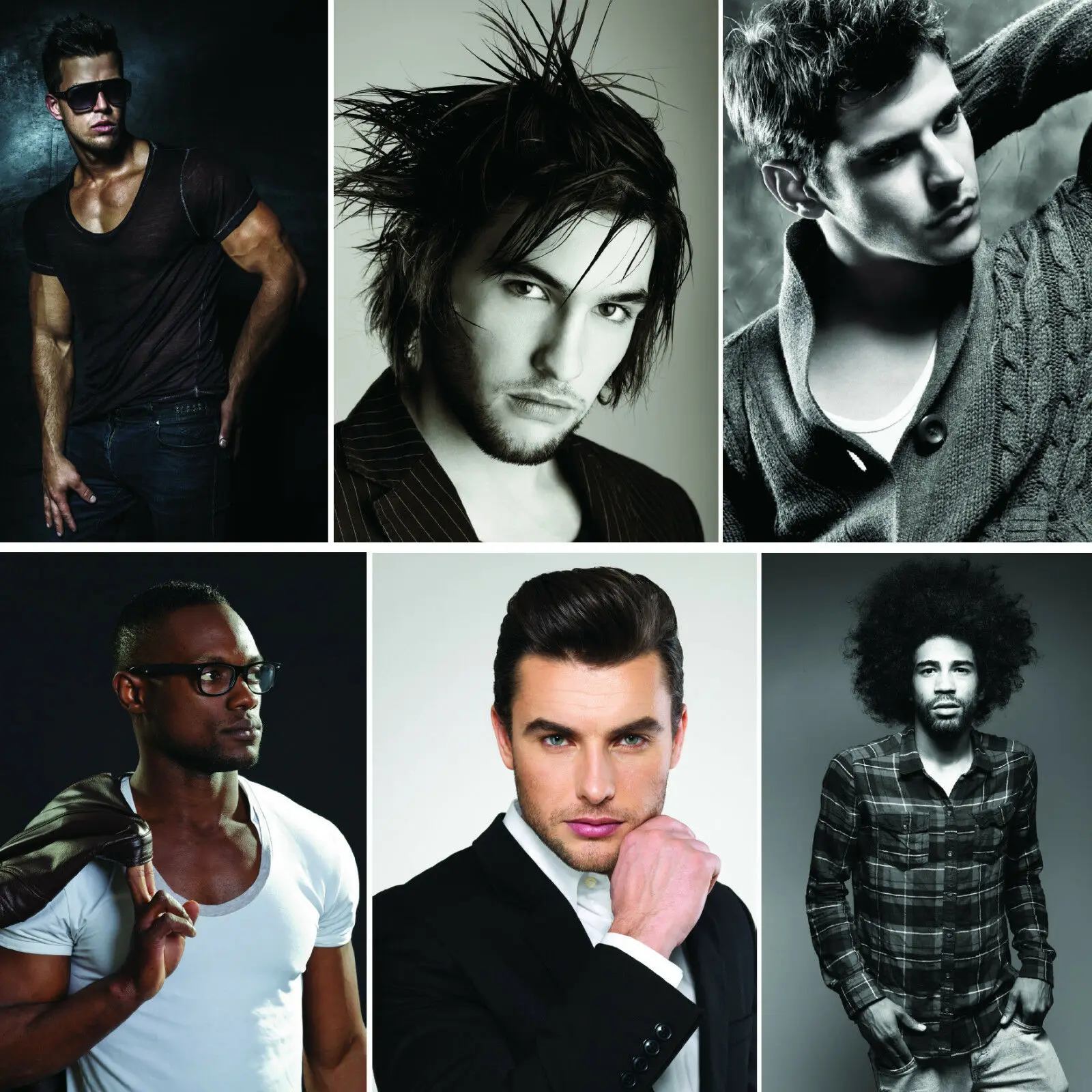 28 стилей на выбор Парикмахерская картина художественная пленка Шелковый постер