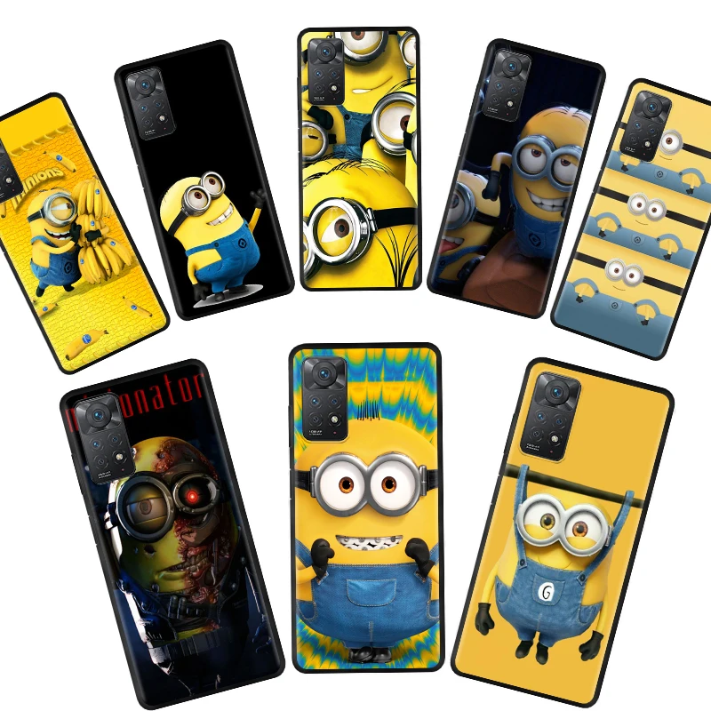 

Cover Case for Xiaomi Note 9S 9 8 8T 7 10 11 11S 11E Pro 5G Full Trend Phone Capa Thin Fashion Movie Despicable Me Minions