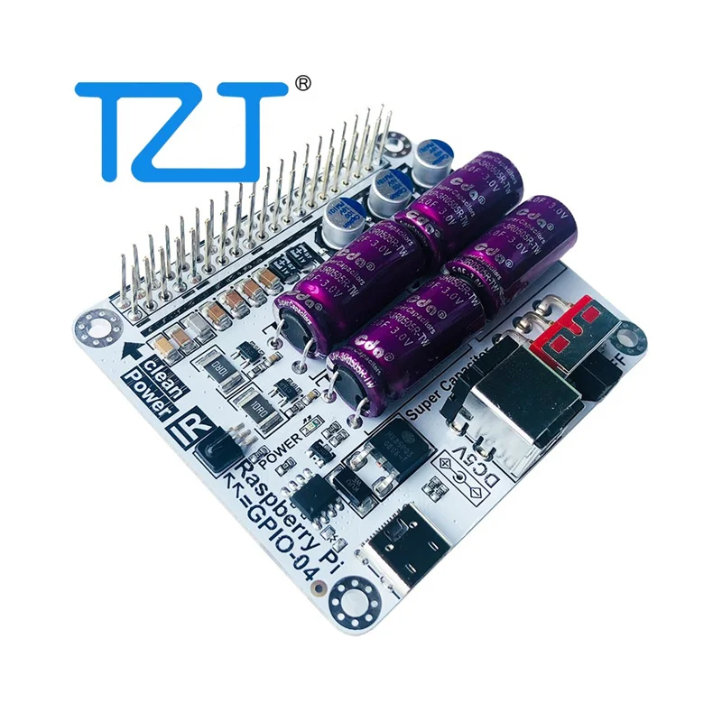 Модуль фильтра мощности TZT Hifi, супер конденсатор, силовой фильтр для Raspberry Pi Moode для улучшения качества звука