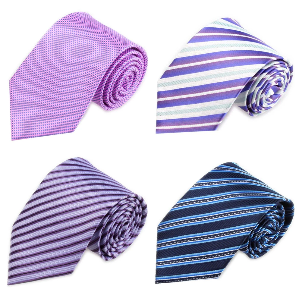 

Fashion Mens Neck Tie 3.15'(8CM)' Wide Business Wedding Party Accessories Silk Ties Woven Black Red Blue Necktie for Men