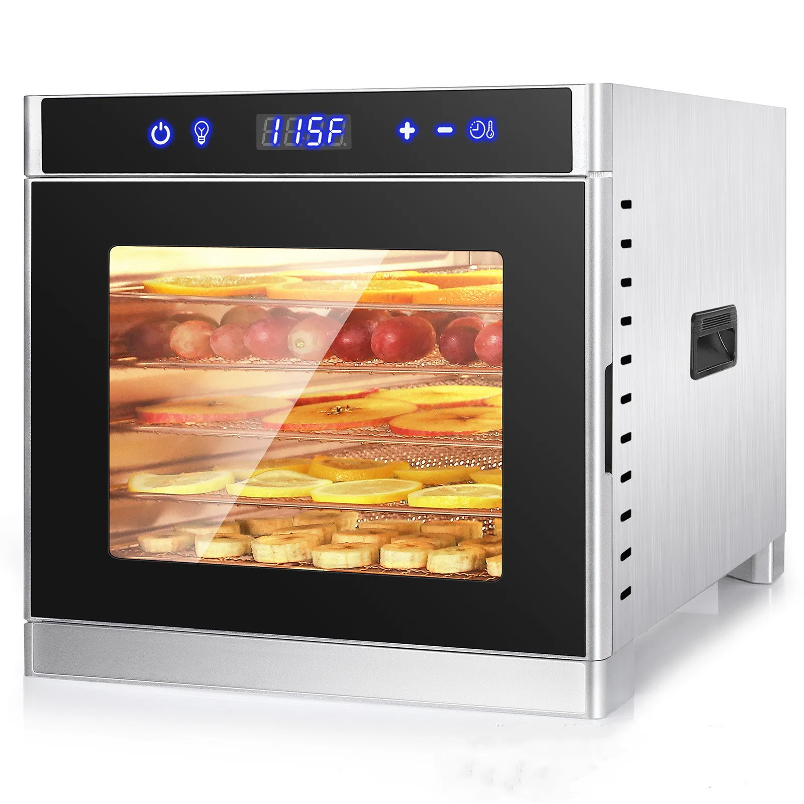 6-слойная машина для обезвоживания пищевых продуктов из нержавеющей стали, регулируемый таймер/температура, тихая, энергосбережение и энергосбережение для мяса андрей павлович кудин где та гавань тихая навеки