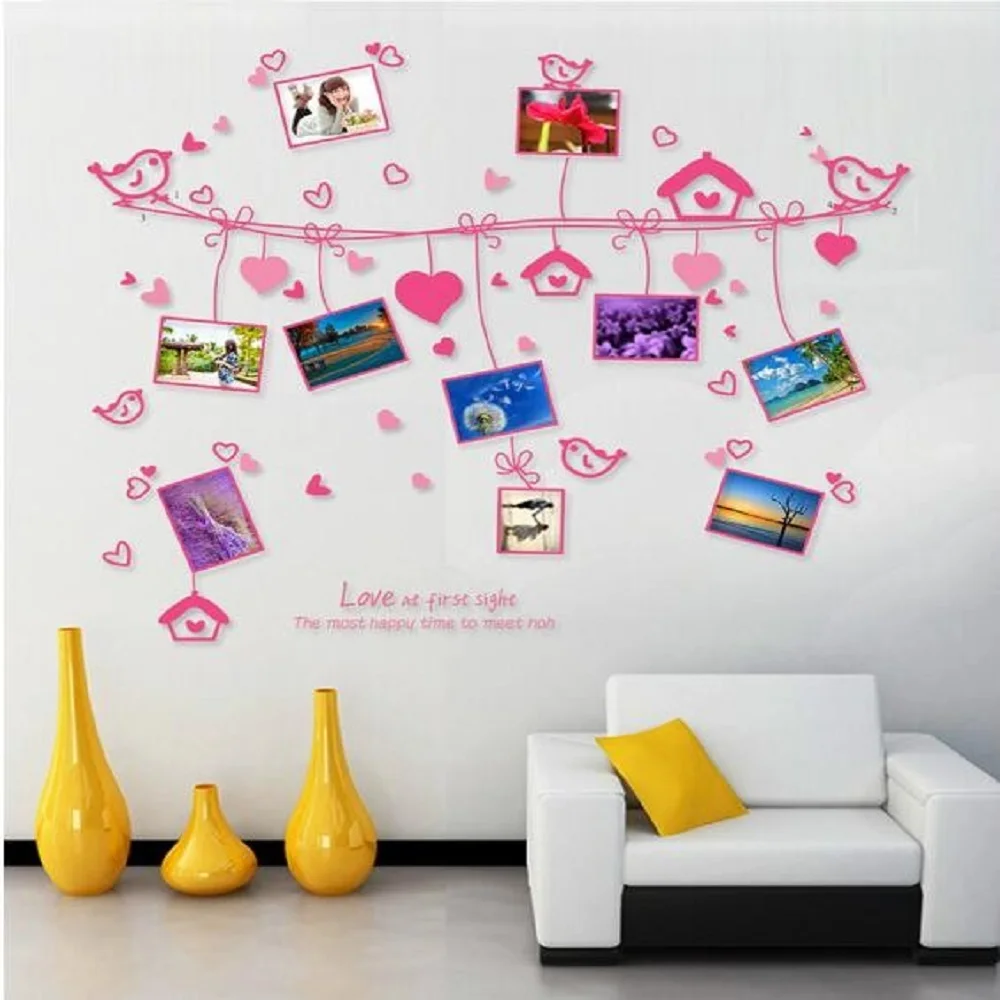 

Декоративные наклейки на стену в романтическом стиле для спальни