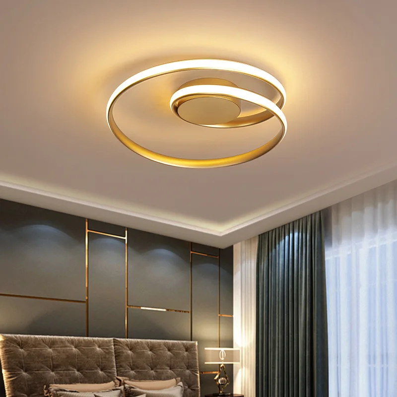 Круглый круглый потолочный светильник в скандинавском стиле люстра для гостиной