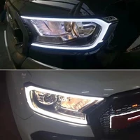 led drl for ford rangereverest light brow car light headlamp headlight cover daytime running light 2015 2016 2017 2018 2019