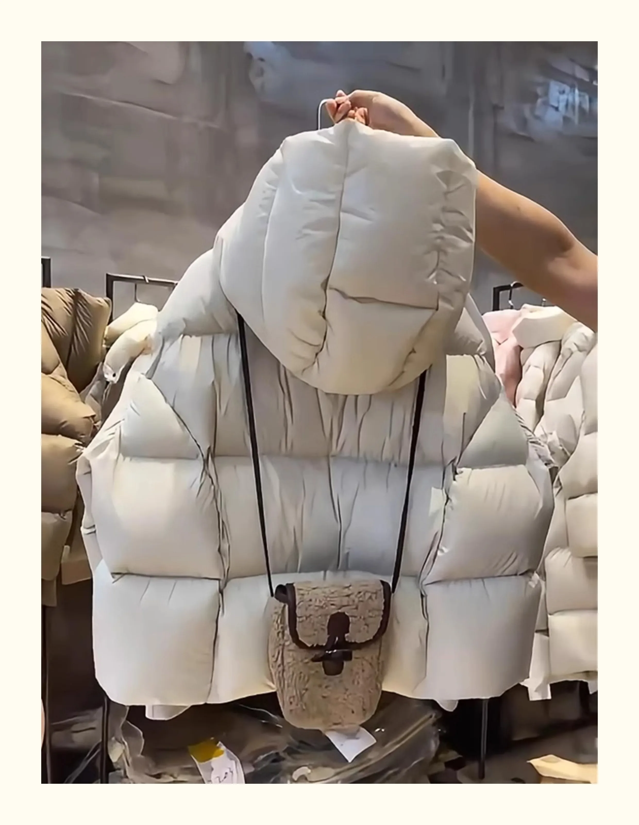 Aossviao Женская Куртка-пуховик Из 90% Белого Утиного Пуха С Воротником-стойкой