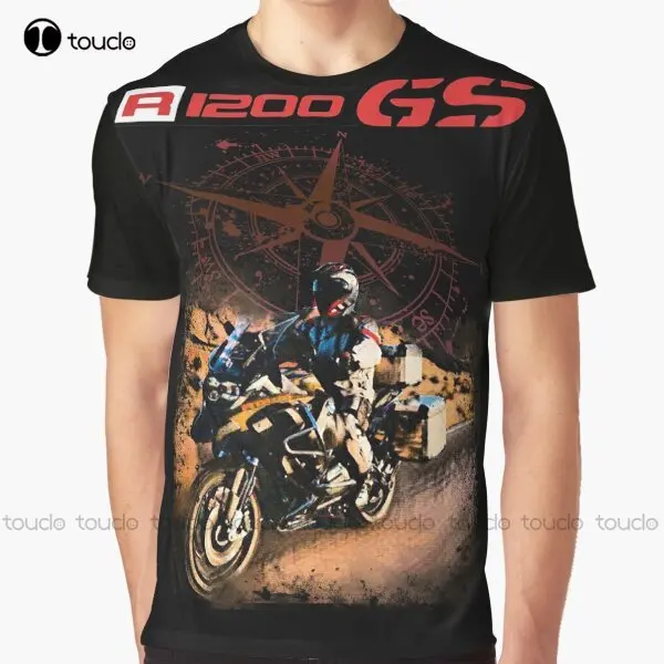 

R1200 Gs измельчитель, велосипед-внедорожник, гонщик кафе, мотоцикл, графическая футболка для мотоциклов, забавная художественная уличная одежда, мультяшная футболка