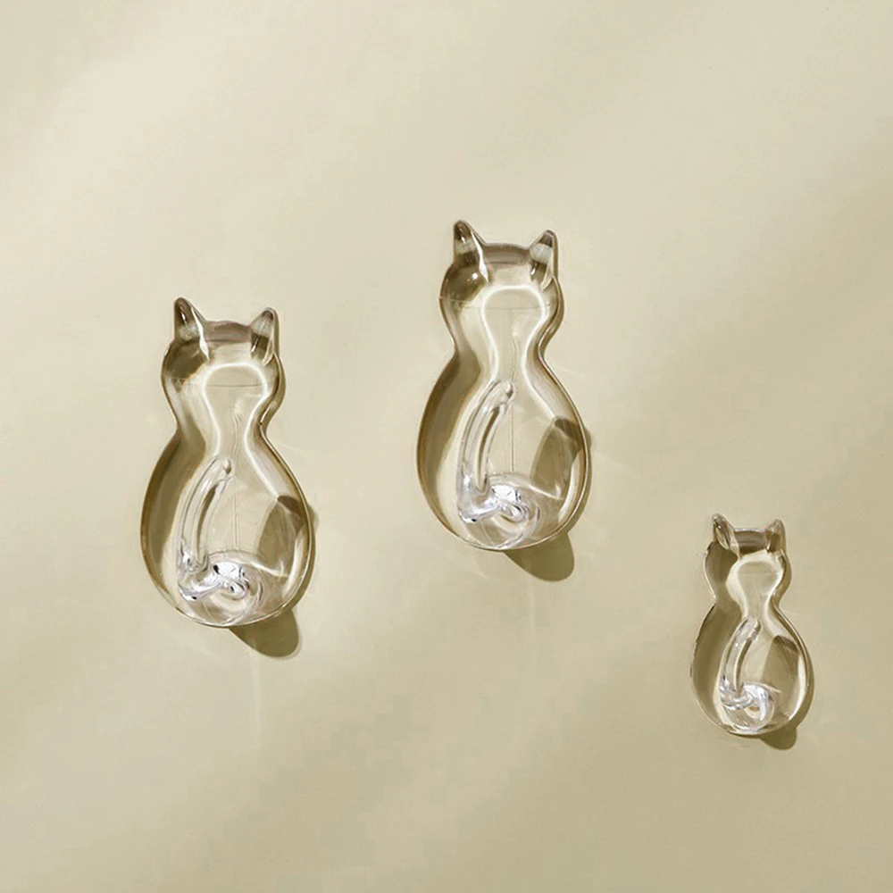 Крючок кошачий хвост прозрачный 2 шт.