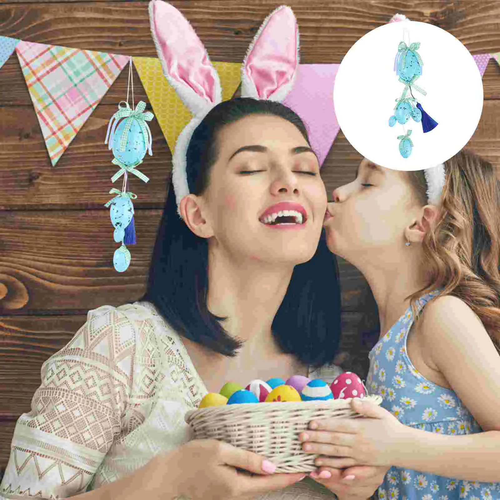 

1pc Adorable Easter Egg Pendant DIY Easter Party Layout Easter Party Supply