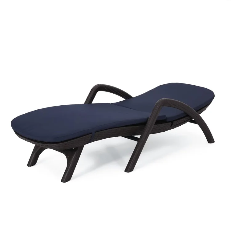 

Within US Outdoor Faux Wicker Chaise Lounge with Cushion