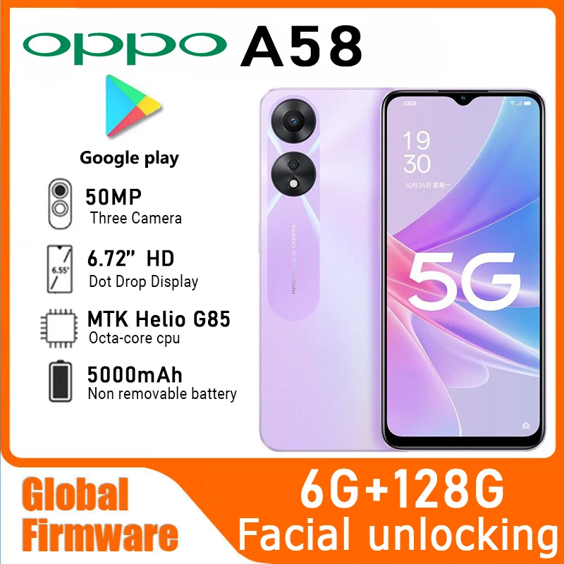 Смартфон Oppo A58 4G 6/128ГБ global б/у