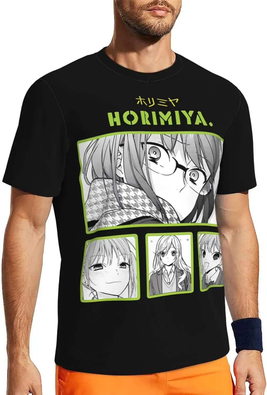 Аниме Horimiya футболка мужская летняя одежда с круглым вырезом повседневная