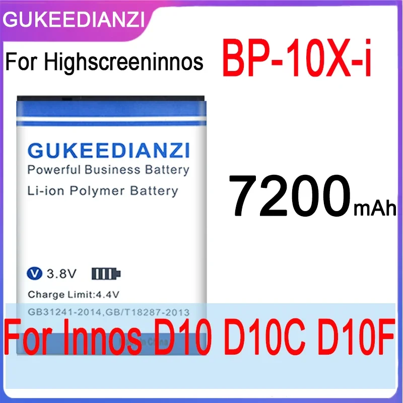 Аккумулятор GUKEEDIANZI большой емкости BP-10X-i 6000 мАч для Innos D10 D10C D10F D10CF аккумуляторов