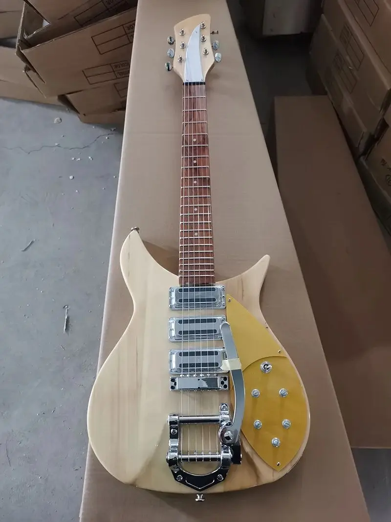 6-струнная гитара Ric bac 325 оригинальный цвет дерева никель-Хромовая фурнитура