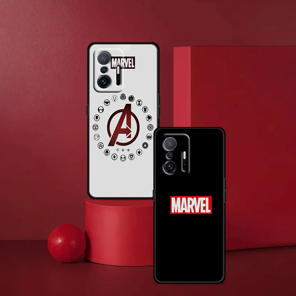 Чехол с логотипом Marvel мстители для Xiaomi Mi 12 11T 10T 11 10 10S Ultra Lite Pro Note10 5G силиконовый
