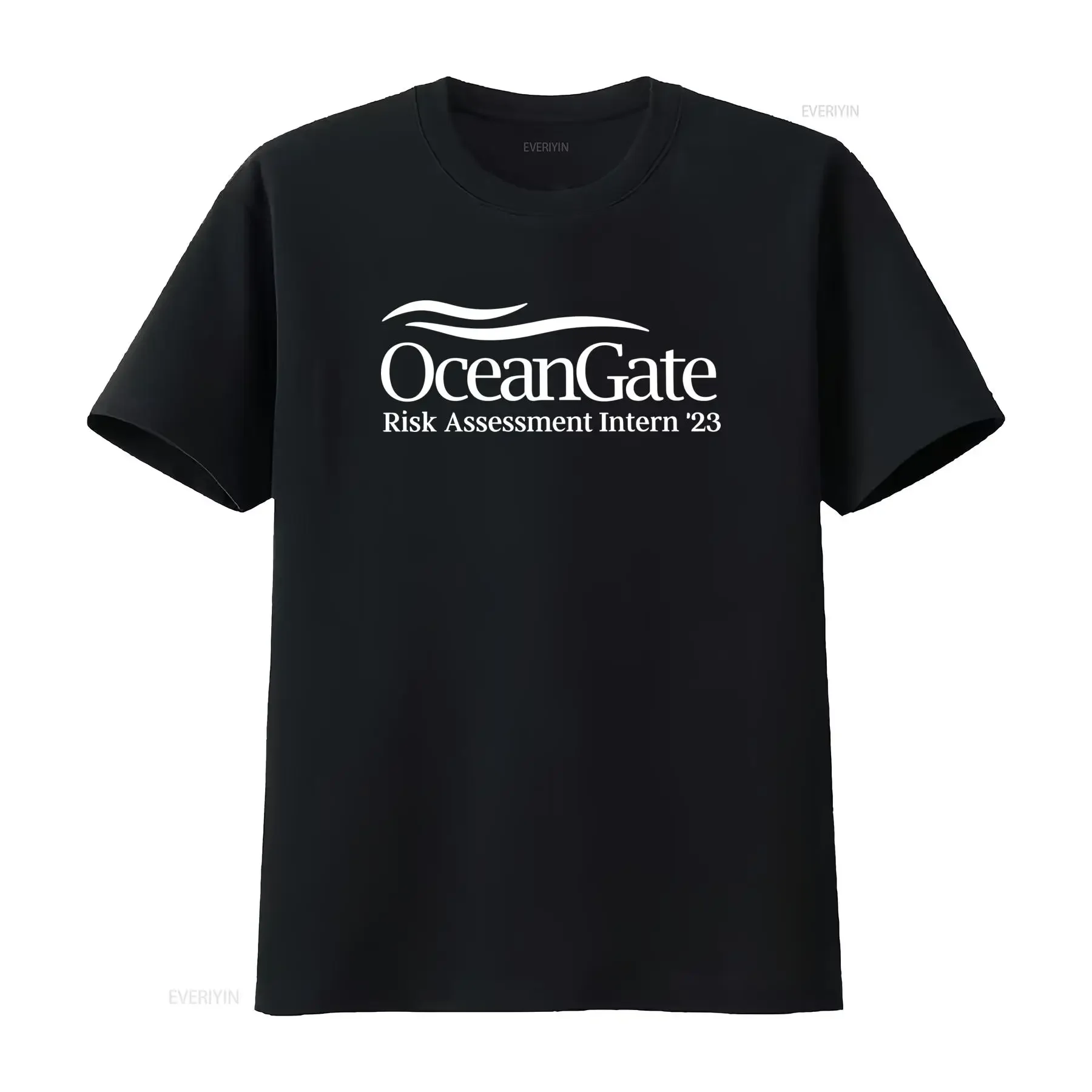 Фото Футболка Oceangate Risk Assessment Intern '23, стильный уникальный дизайн для законодателей моды, винтажная, в стиле стритвир, повседневная, мужская. №1