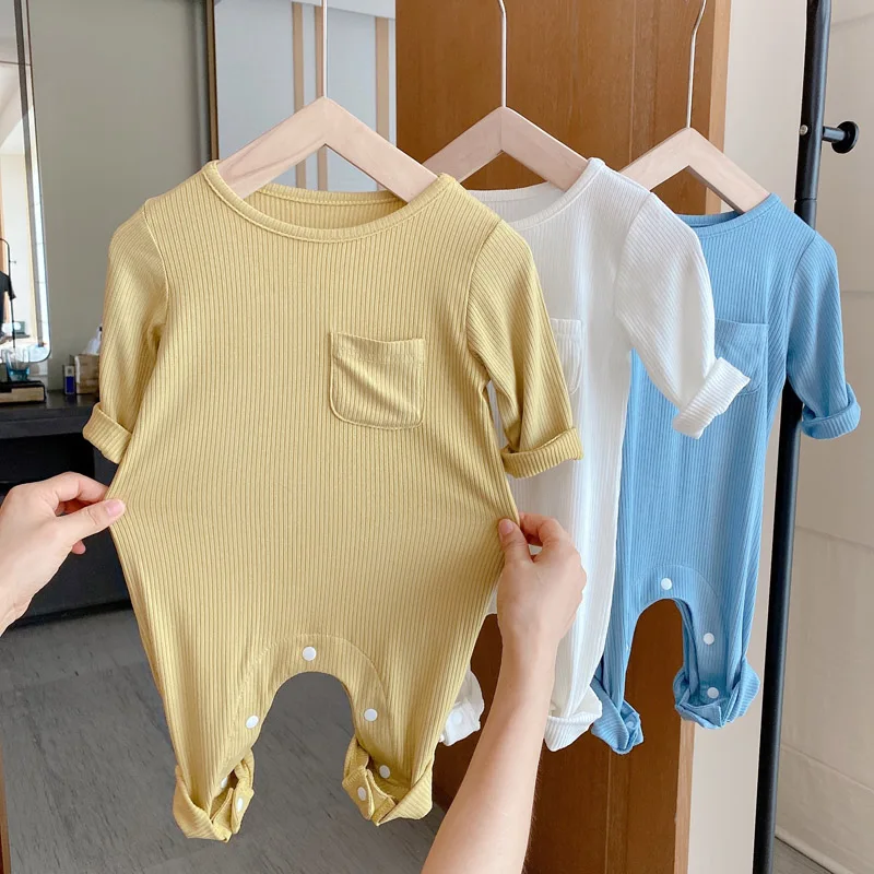

Baby Boy Clothes Bodysuit For Newborns Long Sleeve Soft 100% Cotton Girl Rompers New Born Jumpsuit Infants Clothing 0-12 Months