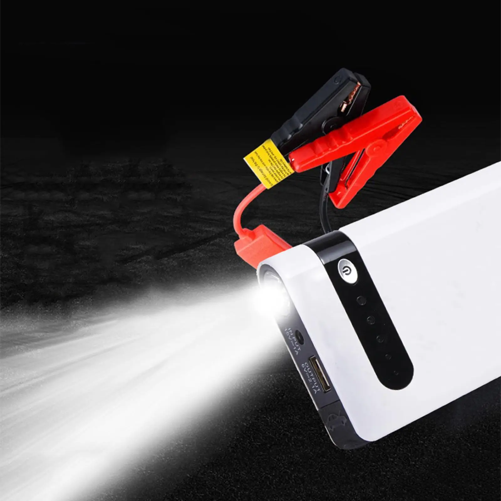 

Car Jump Starter Emergency Start Power Auto Battery Booster 8000mAh LED Display 12V Flashlight Mobile Phone Laptop Power Bank US