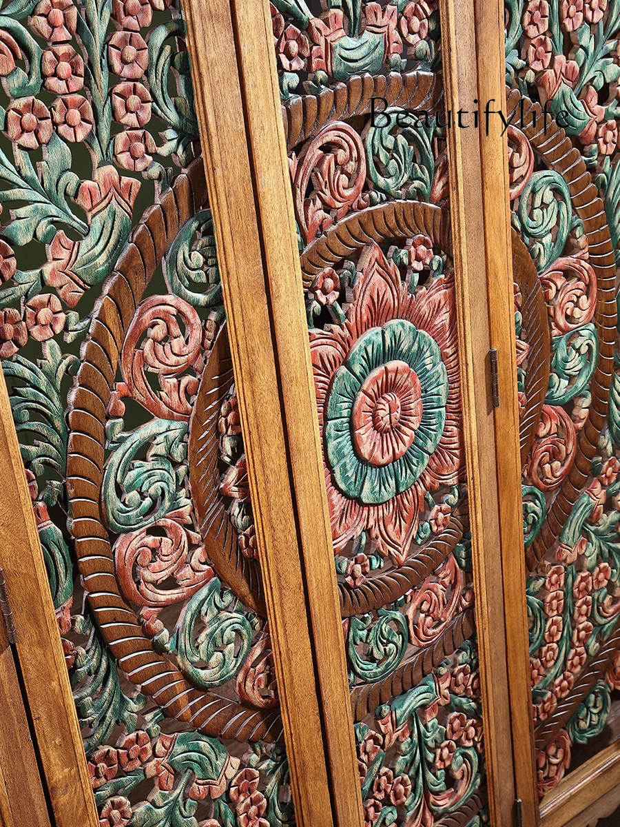 Новый китайский стиль резьба по дереву подземные экраны Юго-Восточной Азии ретро