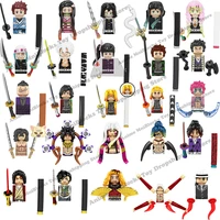 kf6162 kf6163 kf6142 mini action toy figures building blocks demon slayer hantengu daki giyuutarou kokushibo anime bricks gifts