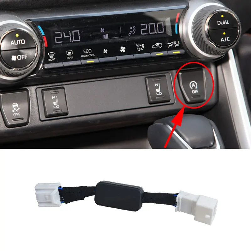 

Car Automatic Stop Start Engine System Off Device Control Sensor Plug Smart Stop Cancel For Toyota RAV4 XA50 2019 2020