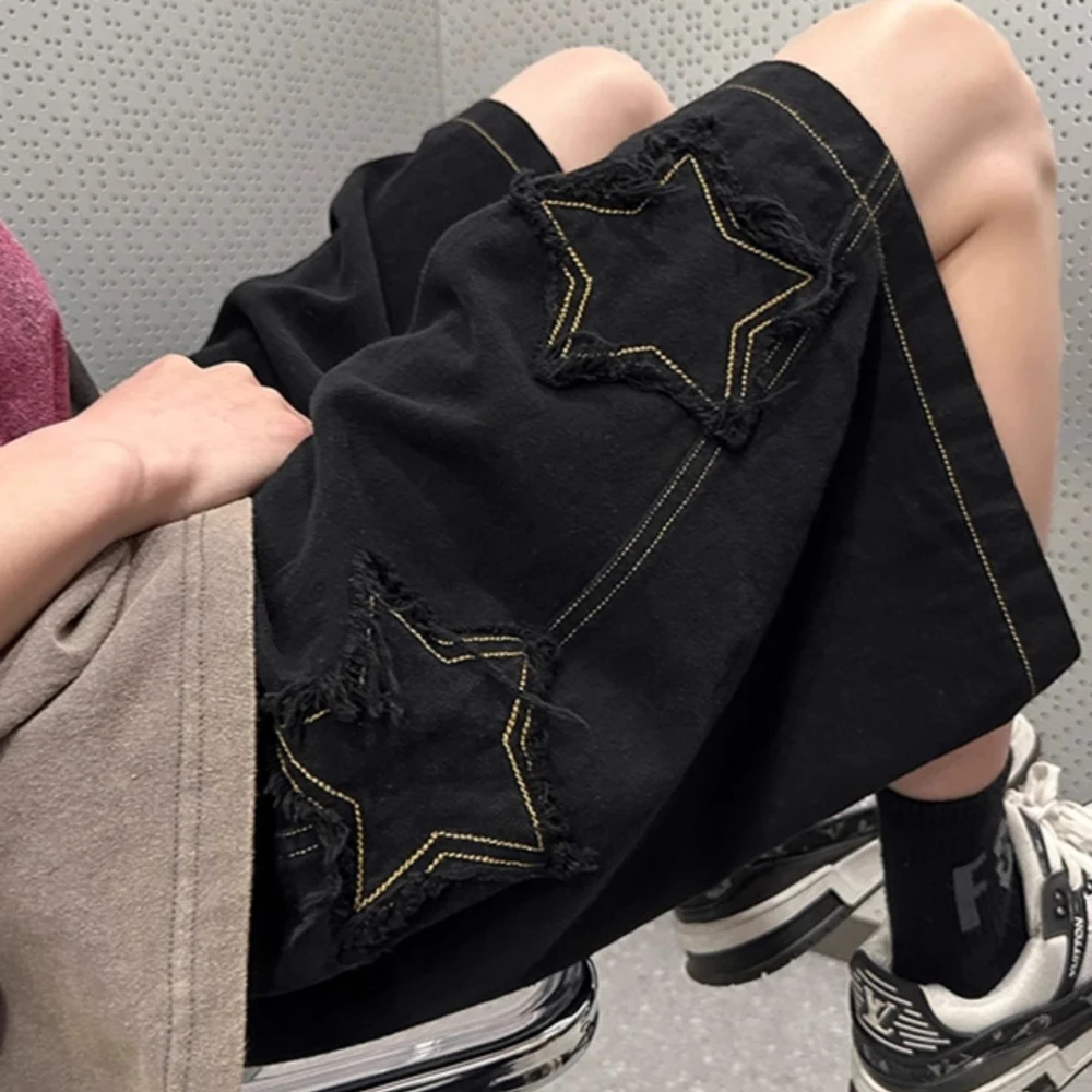 Шорты мужские из джинсовой ткани винтажные повседневные Мешковатые Свободные