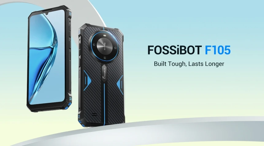 Смартфон Fossibot-F105 процессор MTK8768 120 Гц 6 75 дюймов ОС Android 14 экономичный 4G