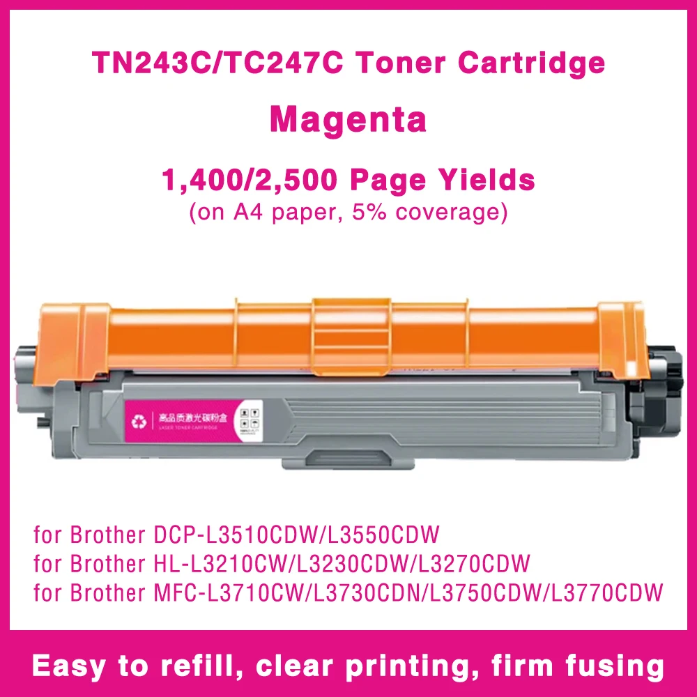 Фото Тонер-картридж TN243 TN247 EU, совместимый с Brother MFC-L3710cdw L3750cdw 3770cdw DCP-L3510cdw L3550cdw HL-L3210cw L3230 L3270 №4