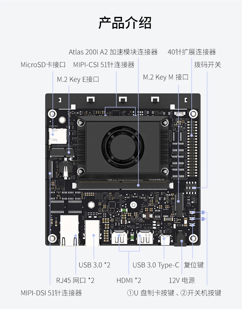 Плата разработки Atlas 200i dk a2 310 atlas200 Официальный комплект Hongmeng ai (art.: 3920d2a3bf273) - 3920d2a3bf273