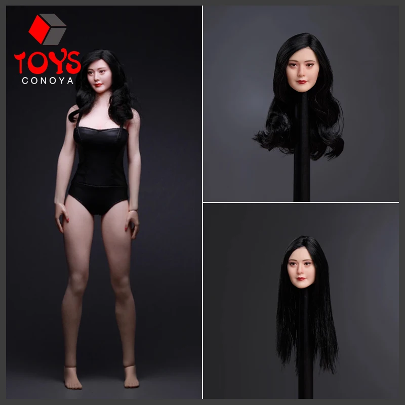 В наличии EHTOYS003 1/6 Fan Bingbing Head Sculpt Hair Transplant Carving Model Fit 12 &quotЖенщина-солдат фигурка