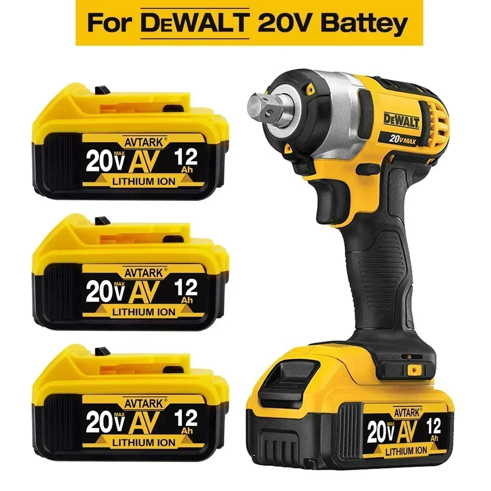 Литиевый аккумулятор DCB200 20 В 12000 мАч для Dewalt 18 DCB184 DCB182 DCB180 DCB201 DCB206