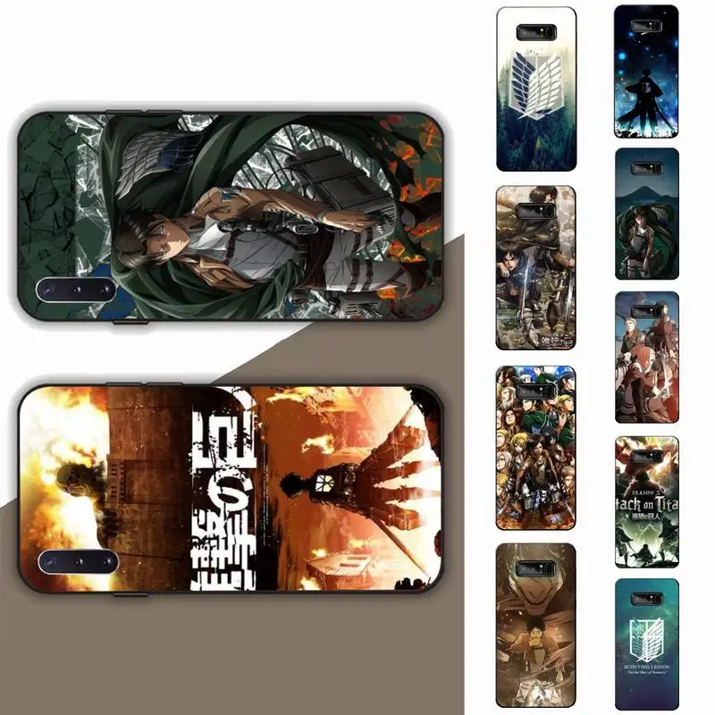 

Japan Anime Attack on T-Titan Phone Case for Samsung Note 5 7 8 9 10 20 pro plus lite ultra A21 12 02