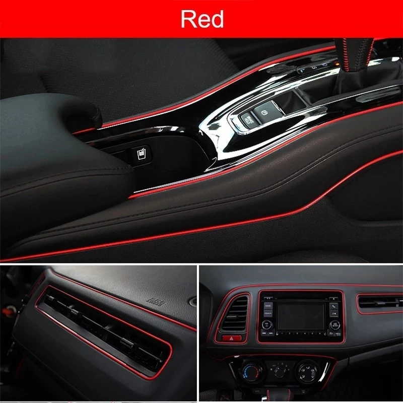 Universele Auto Molding Decoratie Flexibele Strips 5M/3M/1M Interieur Mouldings Автомобильная накладка на приборную