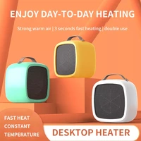 mini portable electric heater home room desktop fan heater radiator bedroom office wireless remote control heater 220v winter