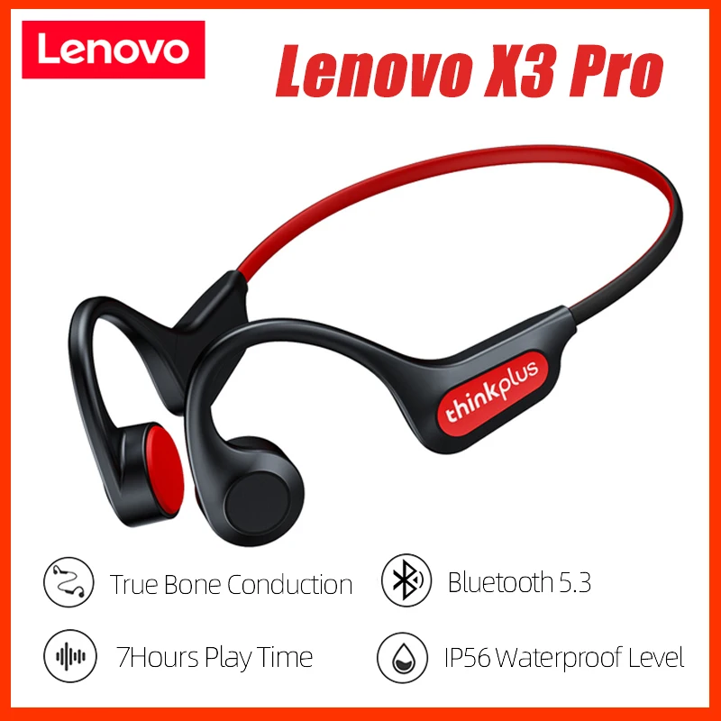 

Bluetooth-наушники Lenovo X3 Pro, водостойкие, с костной проводимостью