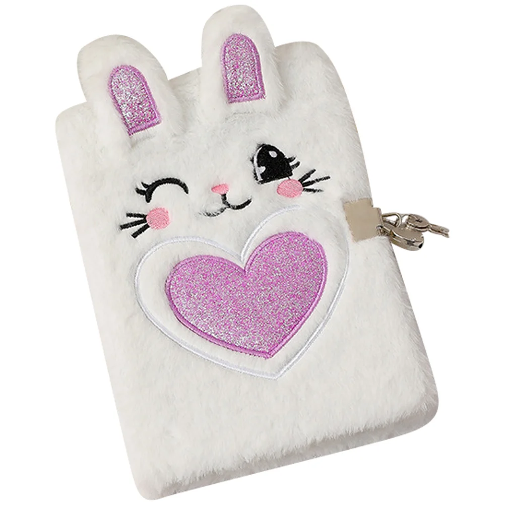 Пушистый дневник плюшевая обложка для блокнота запираемые журналы подростков