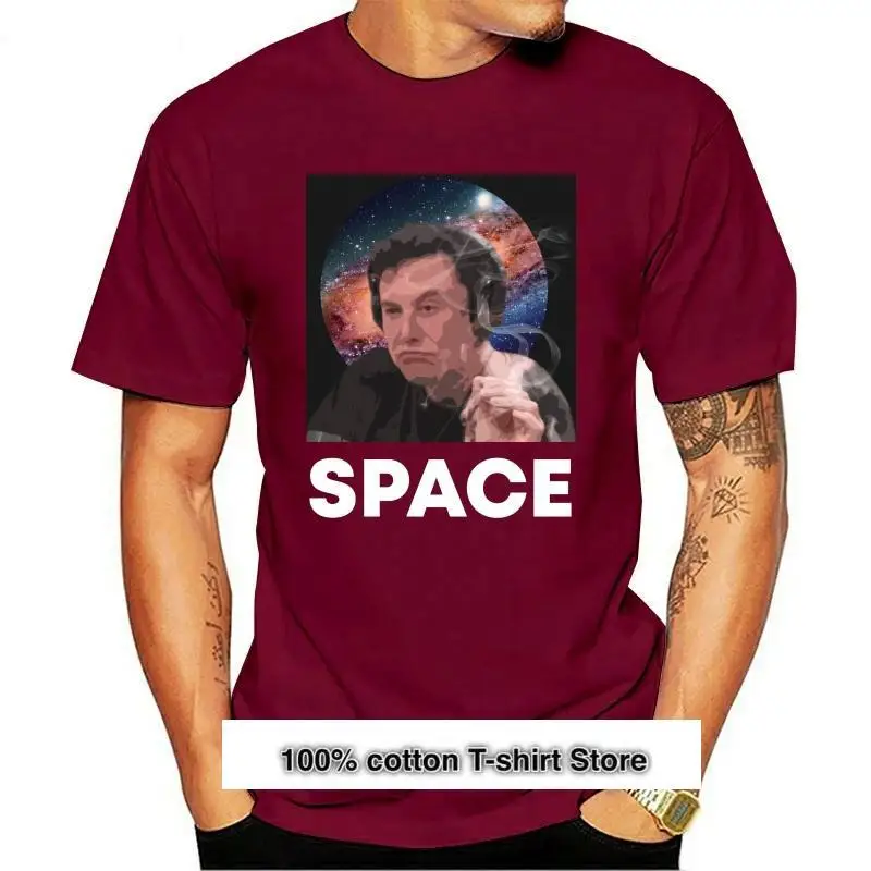 

Camiseta de manga corta de Elon Musk, camisa de Elon Musk Smoking SpaceX, S-3XL, regalos de navidad