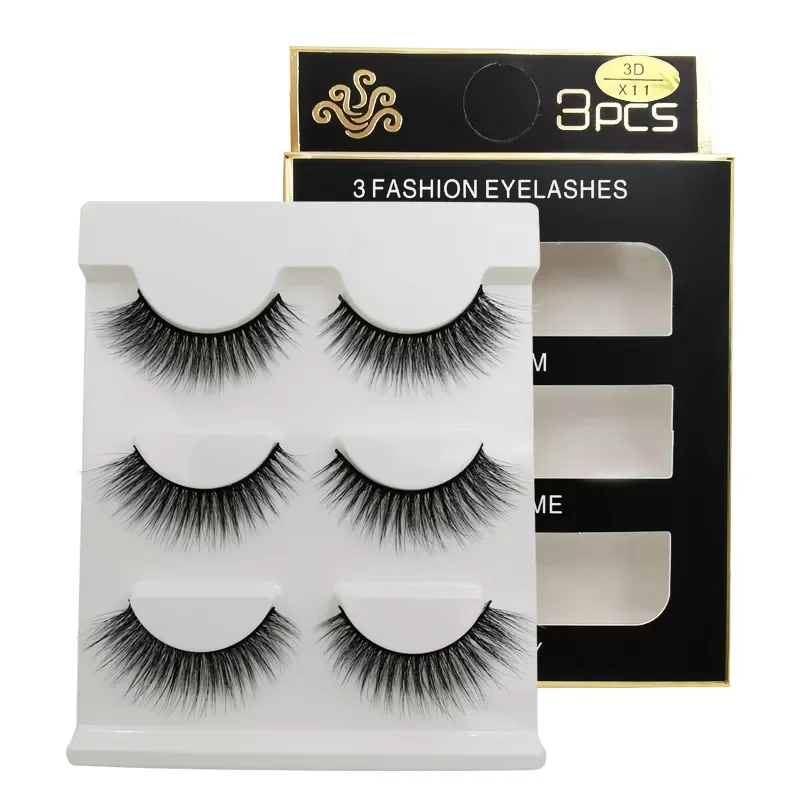 

3 pairs 20 styles 3D Faux Mink Hair Soft False Eyelashes Fluffy Wispy Thick Lashes Handmade Soft Eye Makeup Extension Tools