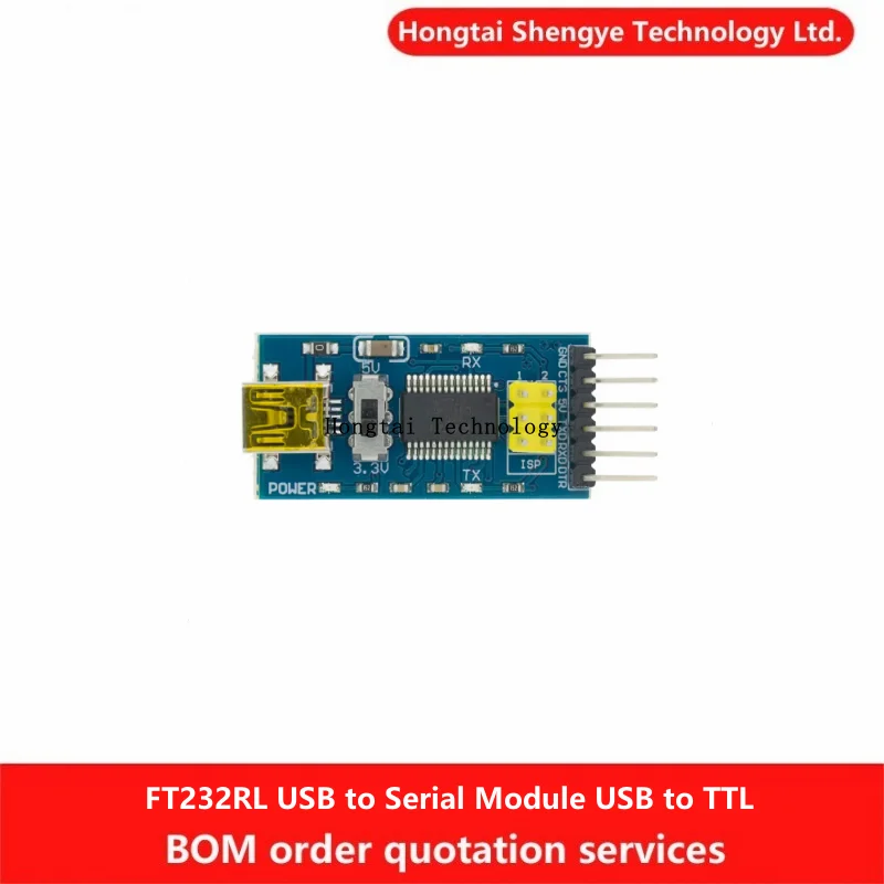 FT232RL USB-последовательный модуль USB 5 В 3 до TTL Level Brush Mini-модуль