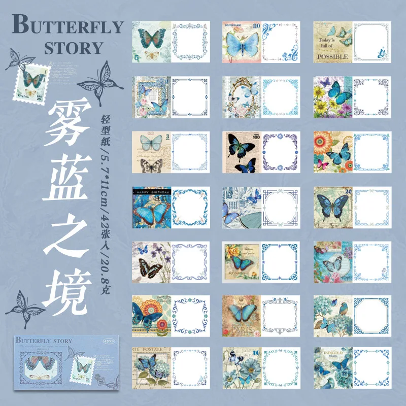 

Блокноты Alideco Бумажные бабочки 42 шт.