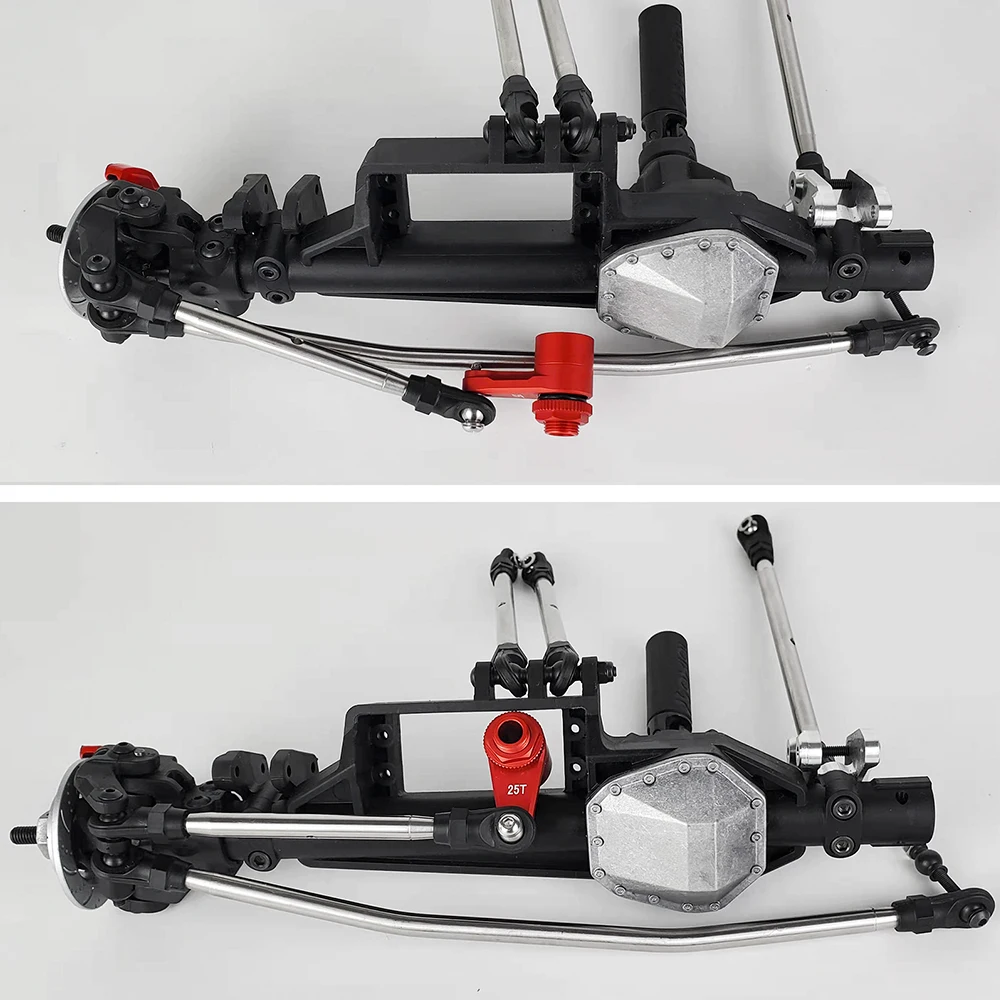 AXSPEED из алюминиевого сплава 25T рулевой сервопривод черный красный для 1/10 AXIAL RBX10