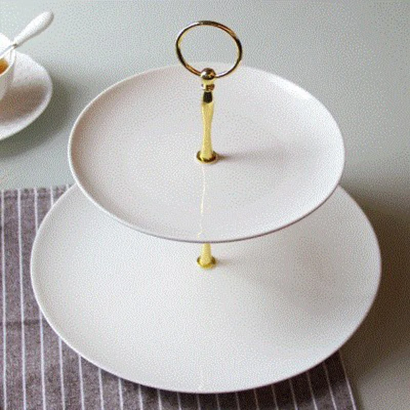 

Wedding Plate stand Decoration Parties Birthday 2/3 layers Display Dessert Tray Cake Stick Handle Hardware Rod