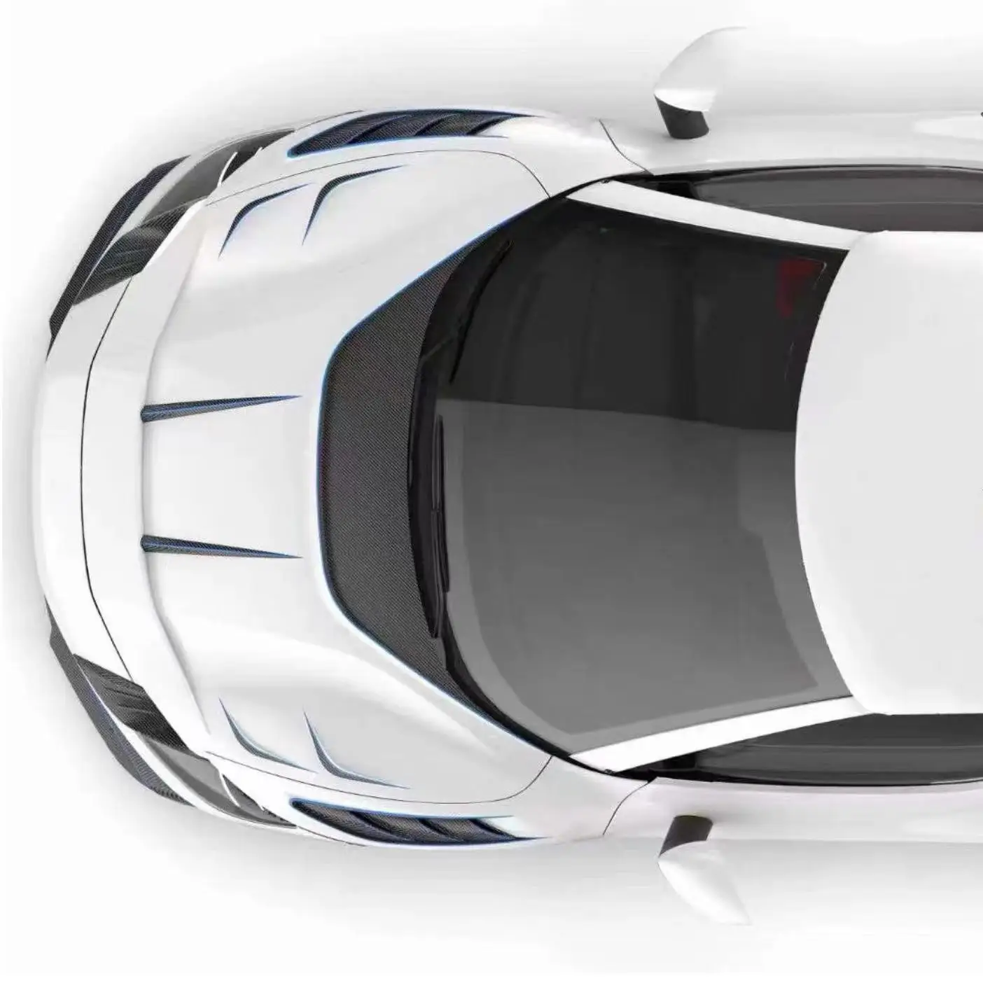 Комплект для корпуса из сухого углеродного волокна Fe rrari 296 GTB GTS передний диффузор