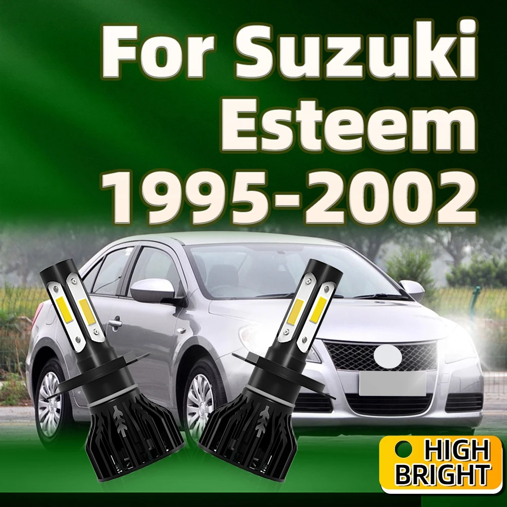 2 шт. автомобильные фары 6000 лм H4 4 боковых чипа 1995 K